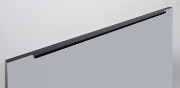 Ray торцевая мебельная ручка для фасадов 800 мм черный матовый