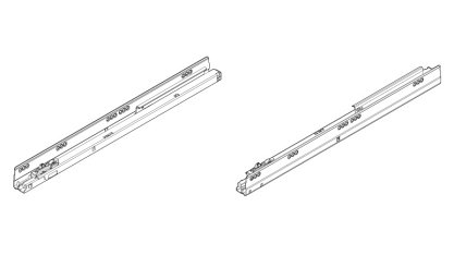 TANDEMBOX, направляющие для TIP-ON BLUMOTION, 30кг, 450мм, комплект