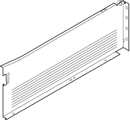 METABOX, Царга H, 150/500 мм, 25 кг, серая, лев.