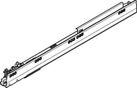 TANDEMBOX Tip-On, Направляющие 20кг, 270мм, прав.