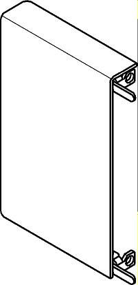 TANDEMBOX intivo, крепление передней панели высотой М (96мм), белое, лев.