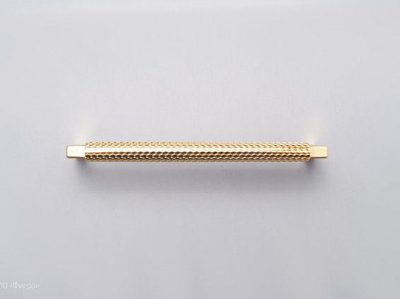 Trama мебельная ручка-скоба 160 мм золото глянцевое