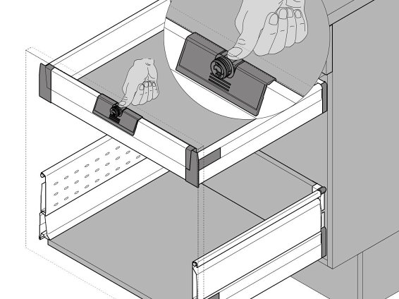 Ручка с поводком для внутренногоящика TANDEMBOX Plus