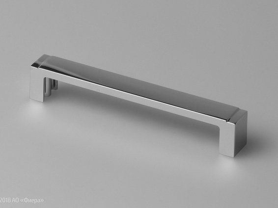 FS040 мебельная ручка-скоба 128 мм хром глянцевый