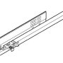 TANDEM с BLUMOTION для боковин 11-16 мм, частичного выдвижения, 30кг, 410мм, лев.