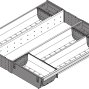 ORGA-LINE, комплект лотков, ширина 500мм, длина 450мм