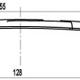 FS189 мебельная ручка-скоба 128 мм хром глянцевый