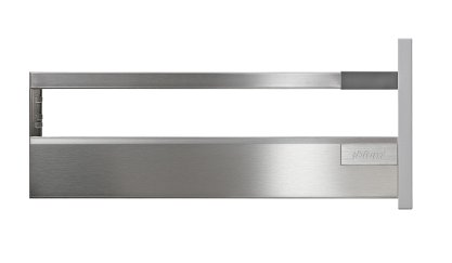 Ящик TANDEMBOX antaro с TIP-ON BLUMOTION (высота B 160, глубина 400 мм, вес ящика до 20 кг), крепление саморезы, нержавеющая сталь