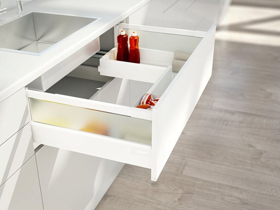 Ящик под мойку TANDEMBOX antaro (224х450), крепление inserta, бел.